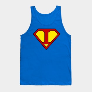 Superhero Symbol Letter I Tank Top